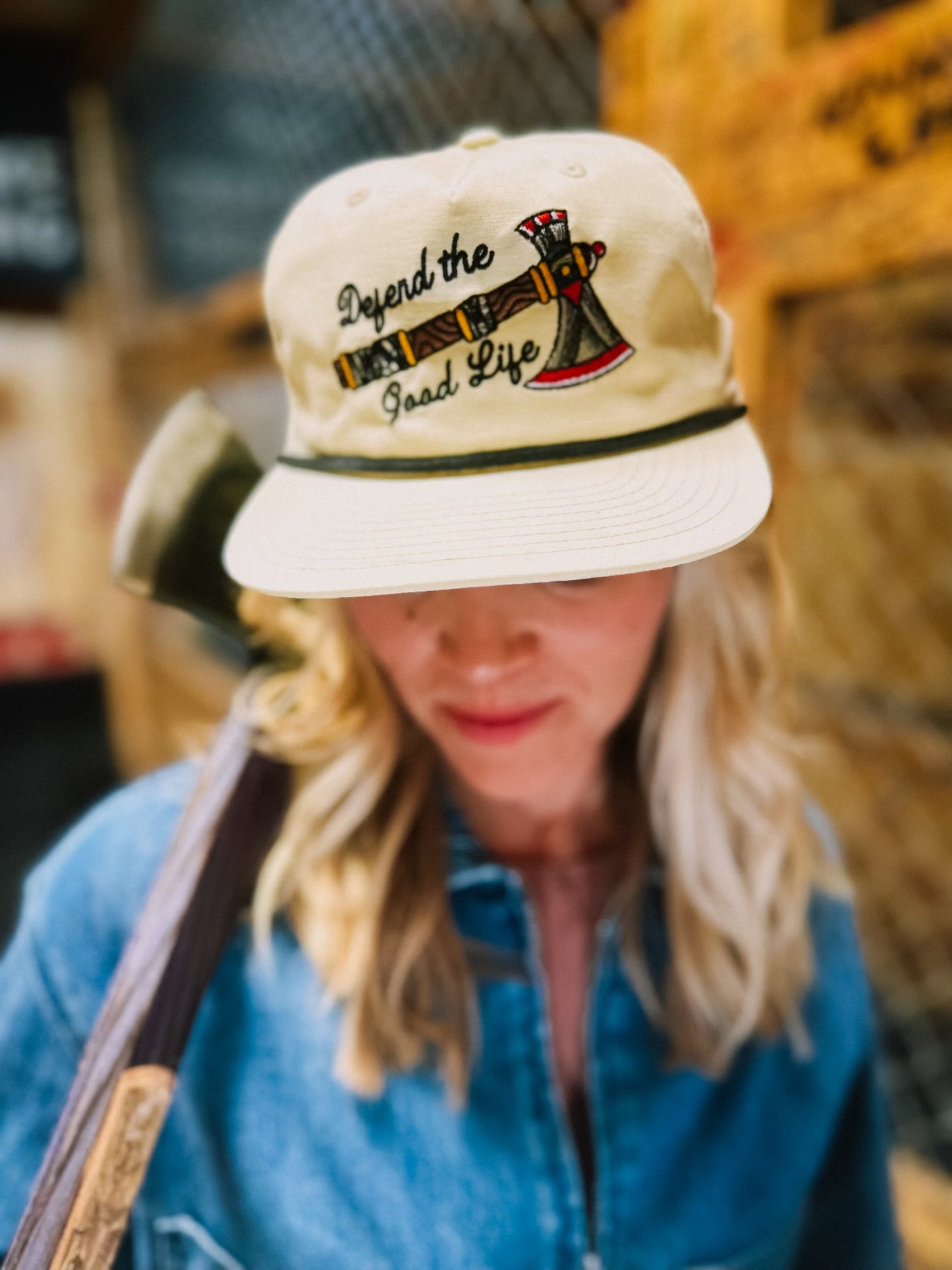 Defend the Good Life Hatchet - Rope Hat